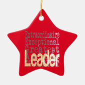 Leader Extraordinaire Keramisch Ornament (Voorkant)