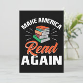 Leader Gift laat Amerika opnieuw lezen Bedankkaart (Staand voorkant)