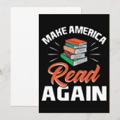 Leader Gift laat Amerika opnieuw lezen Bedankkaart (Voorkant / Achterkant)