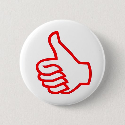Leader MOTIVATIE tools :  THUMBSUP Ronde Button 5,7 Cm (Voorkant)