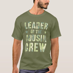 LEADER VAN DE COUSIN CREW Funny Camo Summer Vacati T-shirt
