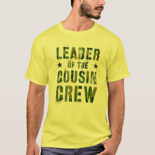 LEADER VAN HET COUSIN CREW Camo Funny Grandma Gran T-shirt