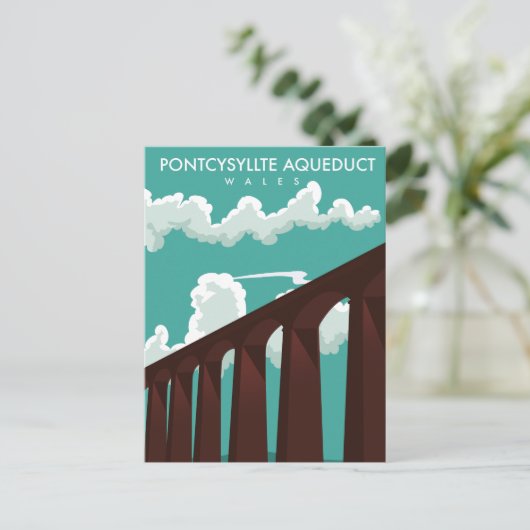 Leaderfoot Viaduc Ecosse affiche de voyage Carte p (Debout devant)