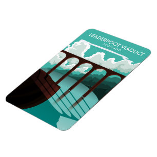 Leaderfoot Viaduct Schotland reisposter Magneet