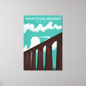 Leaderfoot Viaduct Scotland reisposter Canvas P (Voorkant)