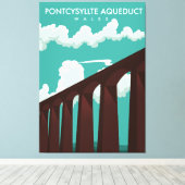 Leaderfoot Viaduct Scotland reisposter Canvas P (Insitu (Houten vloer))