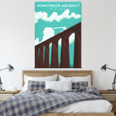 Leaderfoot Viaduct Scotland reisposter Canvas P Afdruk (Insitu (Slaapkamer))