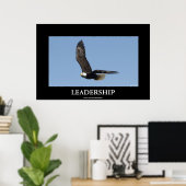 LEADERSHIP Bald Eagle Motivatie Poster (Thuiskantoor)