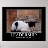 Leadership Cat Artwork Poster (Voorkant)