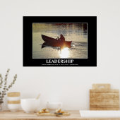 LEADERSHIP Rowing Motivational Art Poster (Cuisine)