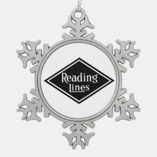 Leading Railroad Company Logo Pewter Ornament