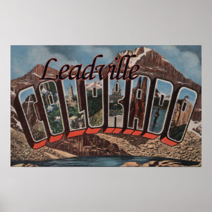 Leadville, Colorado - grote letterscènes Poster