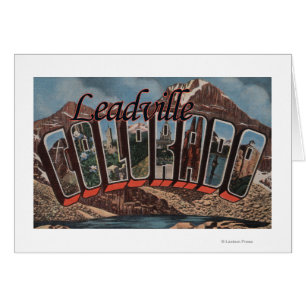 Leadville, le Colorado - grandes scènes de lettre