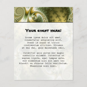 Leaf and Gold - Fractal Art Flyer