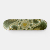 Leaf and Gold - Fractal Art Skateboard (Horizontaal)