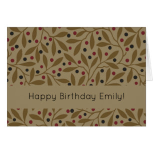 Leaf Berry Classic Kleurrijke  Patroon Art