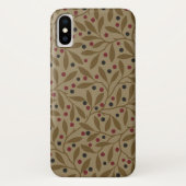 Leaf Berry Classic Kleurrijke  Patroon Art Case-Mate iPhone Case (Achterkant)