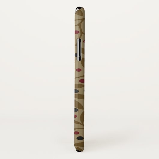 Leaf Berry Classic Kleurrijke  Patroon Art Case-Mate iPhone Case (Achterkant / rechts)