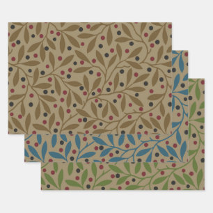 Leaf Berry Classic Kleurrijke Patroon Art Inpakpapier Vel