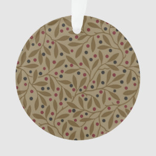 Leaf Berry Classic Kleurrijke  Patroon Art Ornament