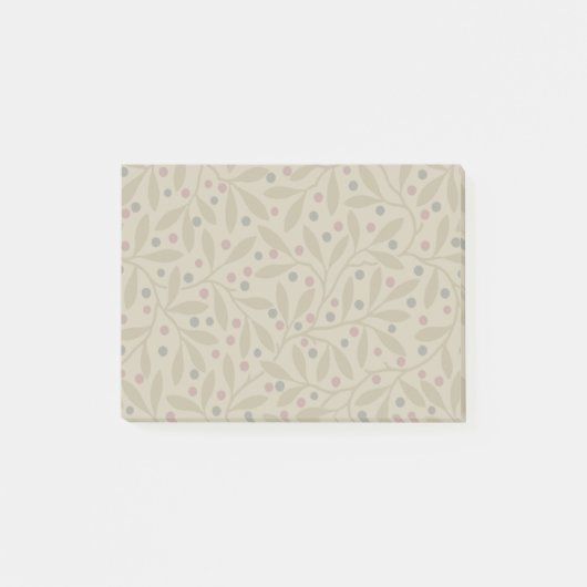 Leaf Berry Classic Kleurrijke Patroon Art Post-it® Notes (Voorkant)