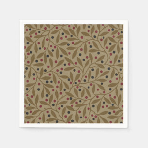 Leaf Berry Classic Kleurrijke  Patroon Art Servet