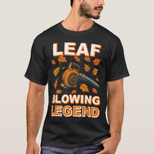 Leaf Blower Shirt Men Funny Lawn Care Leaf Blowing (Voorkant)