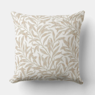 Leaf/Blue Floral Designer Pillow Kussen