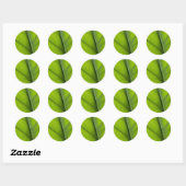 Leaf close-up ronde sticker (Vel)