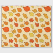 Leaf Concept Pattern. Leaf Fall and Autumn Symbol, Cadeaupapier (Vlak)