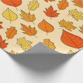 Leaf Concept Pattern. Leaf Fall and Autumn Symbol, Cadeaupapier (Hoek)