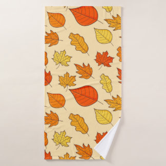 Leaf Concept Pattern. Leaf Herfst and Autumn Symbo Badhanddoek