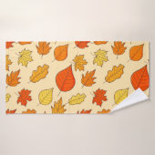 Leaf Concept Pattern. Leaf Herfst and Autumn Symbo Badhanddoek (Badhanddoek)