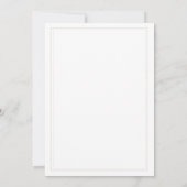 Leaf Crest w/ Bow Tan Text | Monogram bruiloft Kaart (Achterkant)
