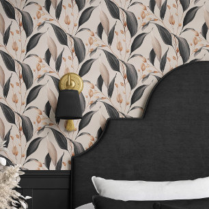  Leaf Dark Academia Behang