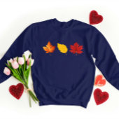 Leaf Design Gedrukt Vrouwen Sweatshirt