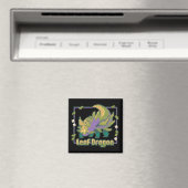 Leaf Dragon, pixel art Magneet (Insitu (Vaatwasser))
