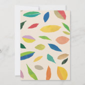 Leaf Drop Cream Party Invitation (Dos)