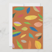 Leaf Drop Pumpkin Party Invitation (Dos)
