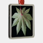 Leaf en Stem Metalen Ornament (Rechts)