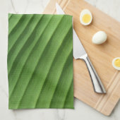 Leaf Green Diagonal Theedoek (Quarter Fold)