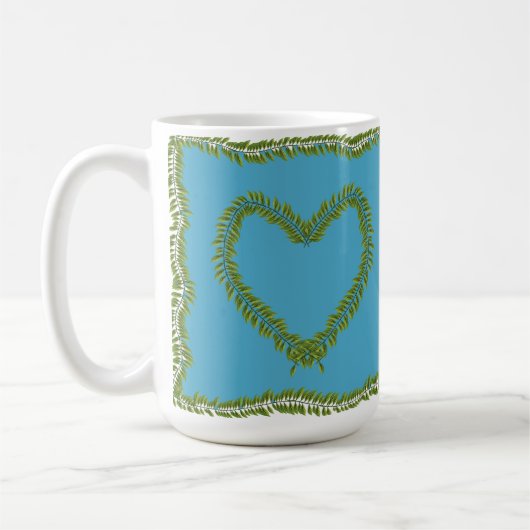 Leaf heart shaped mug (Gauche)