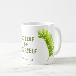 Leaf in jezelf Mok
