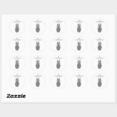 Leaf insects g5 ronde sticker (Vel)
