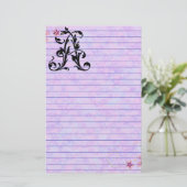 Leaf Letter A Briefpapier (Staand voorkant)