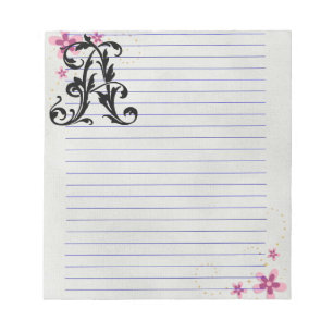 Leaf Letter A Notitieblok
