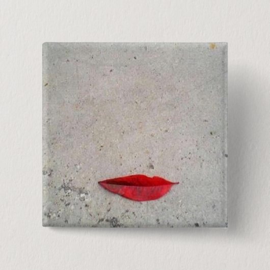"Leaf Lips" Foto Button (Voorkant)