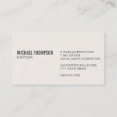 Leaf Logo | Finance  Visitekaartje (Achterkant)