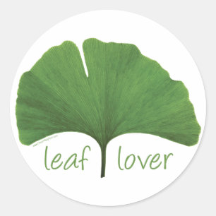 Leaf Lover Tree Hugger Ronde Sticker