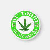 leaf magnet white (Devant)